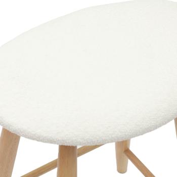 Esszimmerstühle 2 pcs Natur 46 x 37 x 63 cm Massives Gummiholz