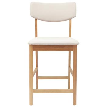 Esszimmerstühle 2 pcs Natur 48 x 49 x 95 cm Massives Gummiholz