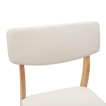 Esszimmerstühle 2 pcs Natur 48 x 49 x 95 cm Massives Gummiholz