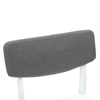 Esszimmerstühle 2 pcs Weiß 48 x 49 x 95 cm Massives Gummiholz