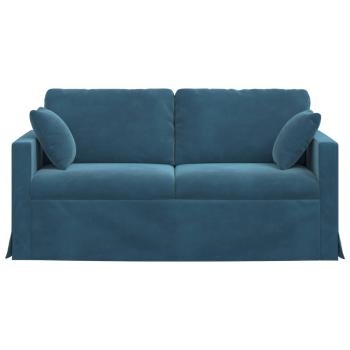 Sofa Blau 158 x 78 x 80 cm Samt