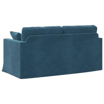 Sofa Blau 158 x 78 x 80 cm Samt