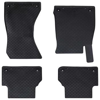 ARDEBO.de - Autofußmatte 4 pcs Schwarz passend für Audi A4 B9 , A5 B9 TPE