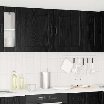 Küchenschrank Kalmar Schwarz Eichen-Optik 50 x 31 x 60 cm
