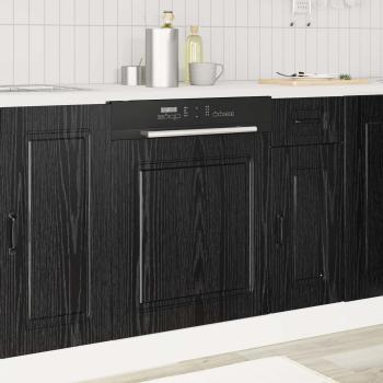 ARDEBO.de - Küchenschrank Kalmar Schwarz Eichen-Optik 60 x 1,5 x 67 cm