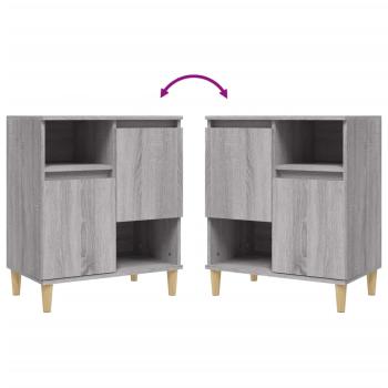 Sideboards 3 Stk. Grau Sonoma 60x35x70 cm Holzwerkstoff
