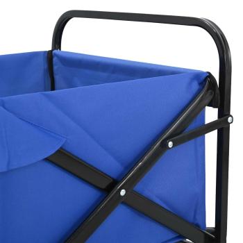 Klapp-Handwagen Blau 89 x 63 x 96 cm Stahl und Oxford-Stoff