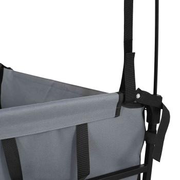 Klapp-Handwagen Grau 105 x 56,5 x 116 cm Oxford-Stoff