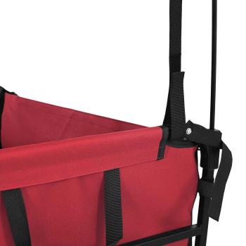 Klapp-Handwagen Rot 105 x 56,5 x 116 cm Oxford-Stoff