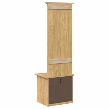 Flurschrank BODO Honigbraun 50 x 40 x 156,7 cm Holzwerkstoff