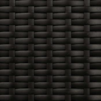 Garten Liegesofa Set Schwarz 164 x 164 x 112 cm Poly-Rattan