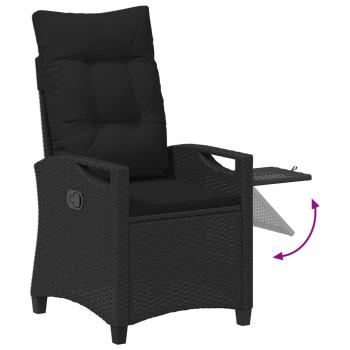 Liegestühle für den Garten Schwarz 56 x 60 x 112 cm