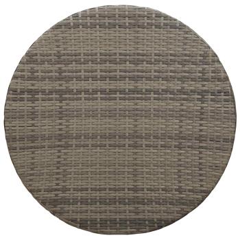 Couchtisch für draußen Grau Ø 68 x 30 cm Poly-Rattan