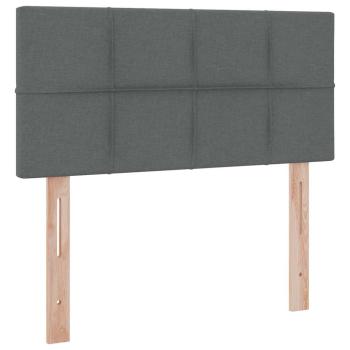 Aufbewahrungsbett mit Matratze Dunkelgrau 100 x 200 cm