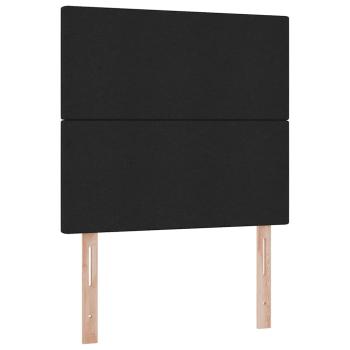 Bett mit Stauraum und LED Schwarz 100 x 200 cm Polyester