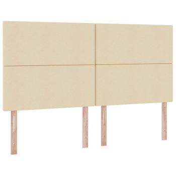 Aufbewahrungsbett mit Matratze Creme 180 x 200 cm Kunstleder