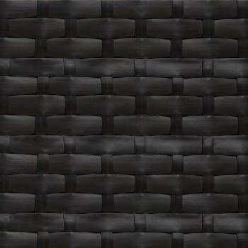 Garten-Sofaset mit Kissen 2 pcs Schwarz Polyrattan und Stahl