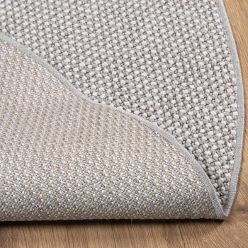 Bereichsteppiche Rund HUARTE Creme und Grau Ø 120 CM Polyester