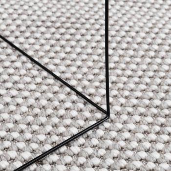 Bereichsteppiche Rund HUARTE Creme und Grau Ø 120 CM Polyester