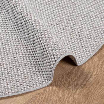 Bereichsteppiche Rund HUARTE Creme und Grau Ø 200 CM Polyester