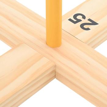 Ringwurfspiel Natur Rot Blau 41 x 41 x 16 cm