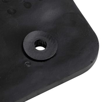 Autofußmatte 2 pcs Schwarz Gummi