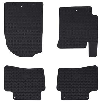 ARDEBO.de - Autofußmatte 4 pcs Schwarz geeignet für Kia RIO, STONIC TPE