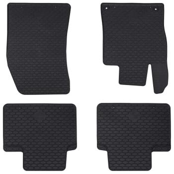 ARDEBO.de - Autofußmatte 4 pcs Schwarz TPE