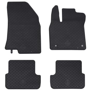 ARDEBO.de - Autofußmatte 4 pcs Schwarz geeignet für SANDERO TPE