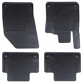 ARDEBO.de - Autofußmatte 4 pcs Schwarz Gummi