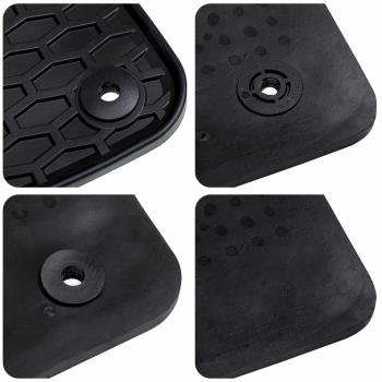 Autofußmatte 4 pcs Schwarz Gummi
