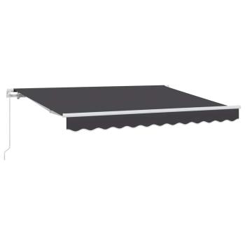 Einziehbare Markise Anthrazit 250 x 200 cm Stoff