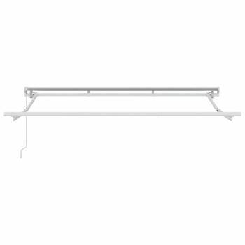 Einziehbare Markise Anthrazit und Weiß 300 x 200 cm