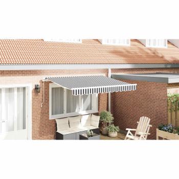 Einziehbare Markise Anthrazit 300 x 200 cm Stoff