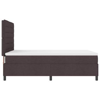 Boxspringbett mit Matratze Dunkelbraun 140 x 190 cm Stoff