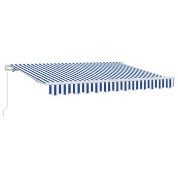 ARDEBO.de - Einziehbare Markise Blau 250 x 200 cm Stoff