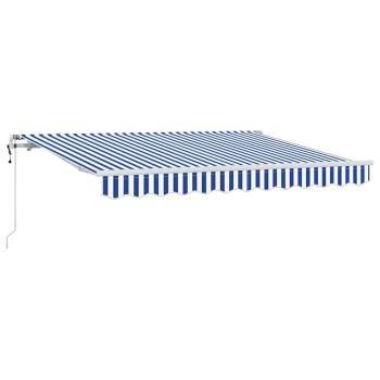 ARDEBO.de - Einziehbare Markise Blau 250 x 200 cm Stoff