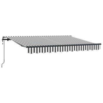 Einziehbare Markise Anthrazit 250 x 200 cm Stoff