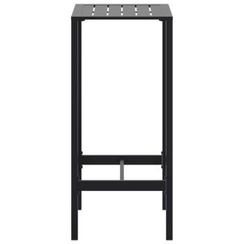 Bartisch Schwarz 50x50x110 cm Pulverbeschichteter Stahl