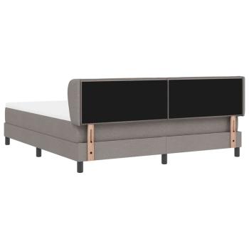 Boxspringbett mit Matratze Taupe 180 x 200 cm Stoff