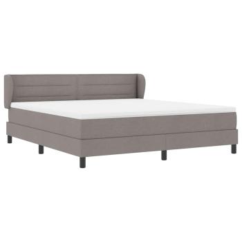 Boxspringbett mit Matratze Taupe 180 x 200 cm Stoff