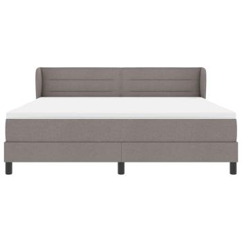 Boxspringbett mit Matratze Taupe 180 x 200 cm Stoff