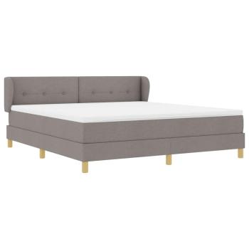 Boxspringbett mit Matratze Taupe 180 x 200 cm Stoff