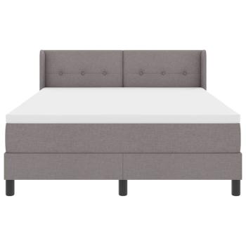 Boxspringbett mit Matratze Taupe 200 x 160 cm Polyester