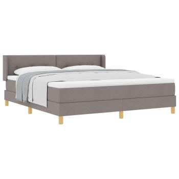 Boxspringbett mit Matratze Taupe 180 x 200 cm Stoff