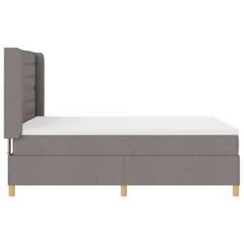 Boxspringbett mit Matratze Taupe 160 x 200 cm Stoff
