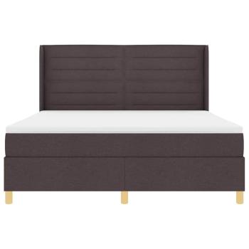 Boxspringbett mit Matratze Braun 140 x 200 cm Stoff