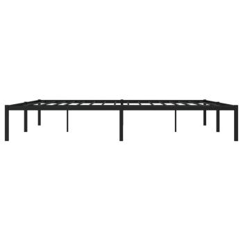 Bettgestell Metall Schwarz 200x200 cm