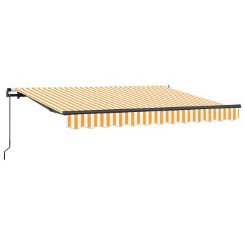 Einziehbare Markise Gelb 250 x 200 cm Stoff