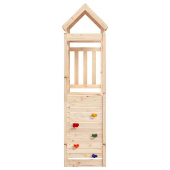 Spielturm Braun 53 x 110,5 x 214 cm Massives Kiefernholz